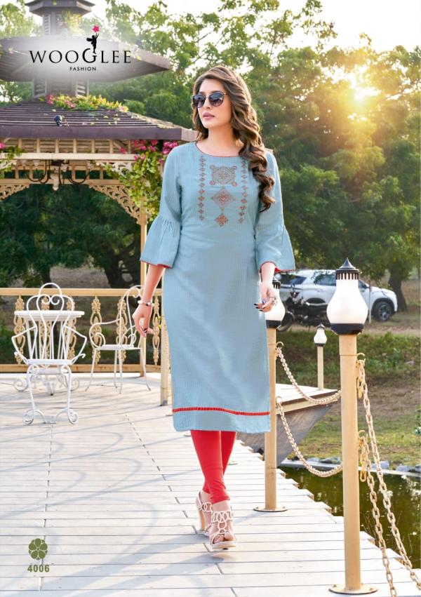 Wooglee Flora Designer Embroidery Kurti